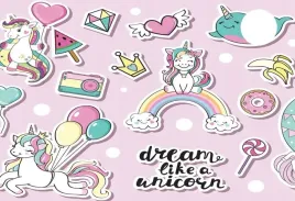 mata-ochronna-na-biurko-pastelowy-rozowy-jednorozec-unicorn-73x50-cm