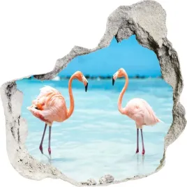 naklejki-na-sciane-scienne-3d-dziura-flamingi-335