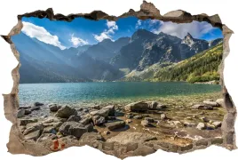 fototapeta-dziura-3d-naklejka-na-sciane-do-salonu-sypialni-jezioro-w-gorach