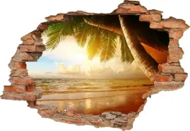fototapeta-3d-samoprzylepna-naklejka-3d-pod-palma-zachod-slonca-160x110-cm
