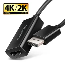 axagon-rvd-hi20n-adapter-kablowy-015-m-displayport-hdmi-czarny