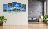 tryptyk-5-cz-na-plotnie-bora-bora-palmy-ocean-format-poziomy