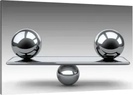 obraz-na-plotnie-do-biura-srebrne-kule-120x80-hit
