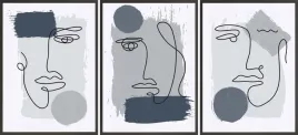 zestaw-plakatow-postery-3x-30x40-twarze-abstrakt