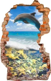 naklejki-na-sciane-fototapeta-3d-dziura-617-delfin