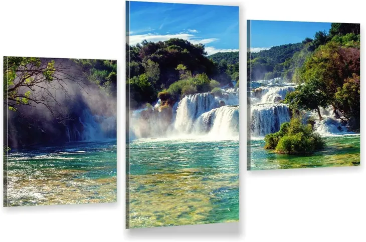 tryptyk-na-plotnie-do-salonu-wodospady-krka-park