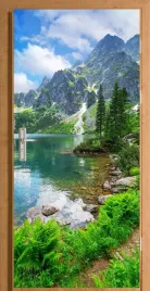 naklejka-na-drzwi-samoprzylepna-gorskie-jezioro