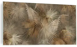nowoczesny-obraz-szklany-abstrakcja-liscie-100x50