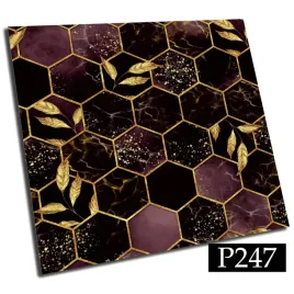 panele-pcv-samoprzylepne-25cm-lisc-heksagon-roz