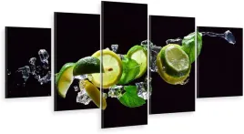 tryptyk-5-cz-na-plotnie-do-kuchni-limonka-cytryna