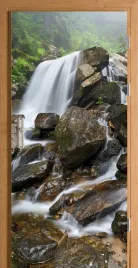 naklejka-na-drzwi-samoprzylepna-egzotyczny-wodospad