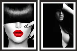 plakat-dyptyk-60x40-kobieta-usta-czerwone-akt