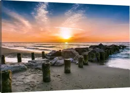obraz-na-plotnie-zachod-nad-morzem-110x70-980-wz