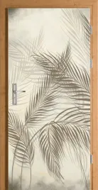 folia-na-drzwi-naklejka-boho-liscie-palmy-natura