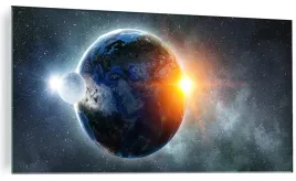 obraz-szklany-kosmos-planety-ziemia-120x60-cm