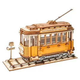 tramwaj-robotime-drewniany-model-puzzle-3d