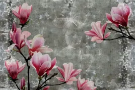 fototapeta-3d-na-wymiar-do-kuchni-kwiaty-purpurowe-magnolie-winylowa