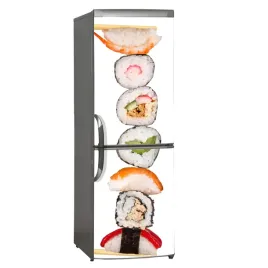 naklejka-laminowana-skin-lodowka-sushi-japonia