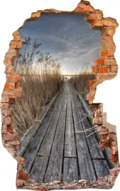naklejki-na-sciane-fototapeta-dziura-525-pomost