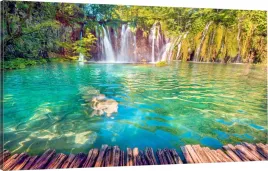 obraz-na-plotnie-chorwacja-wodospad-park-110x70