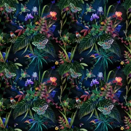 fototapeta-scienna-nowoczesna-3d-do-salonu-sypialni-liscie-kolorowe-motyle