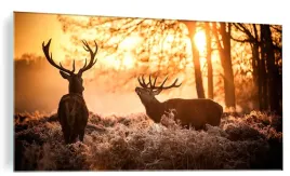 obraz-dekoracyjny-na-szkle-do-salonu-szklany-jelen-jelenie-foto-100x50cm