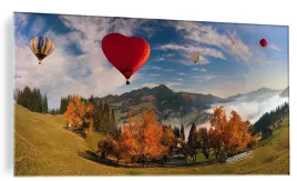 obraz-na-szkle-szklany-do-salonu-gory-balon-120x60