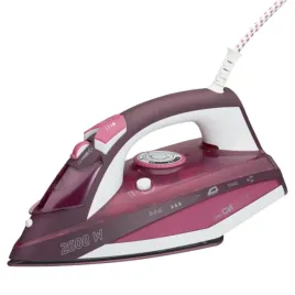 clatronic-db-3705-zelazko-parowe-plyta-ceramiczna-2600-w-rozowy