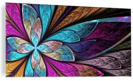 obraz-na-szkle-szklany-kwiat-abstrakcja-120x60cm