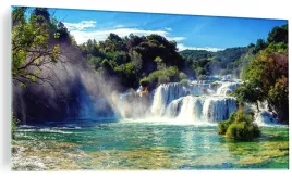 obraz-szklany-na-sciane-wodospady-krka-park-120x60