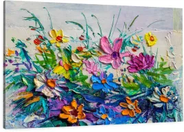 obraz-na-plotnie-kwiaty-impast-jak-malowany-120x80