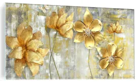 elegancki-obraz-ze-szkla-zlote-kwiaty-120x60