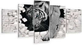 tryptyk-5-cz-do-salonu-tygrys-mur-duzy-tryptyk-3d