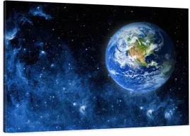 obraz-na-plotnie-ziemia-kosmos-gwiazdy-120x80