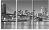 tryptyk-na-plotnie-new-york-most-manhattan