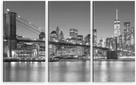 tryptyk-na-plotnie-new-york-most-manhattan