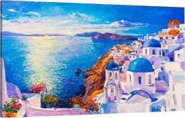 obraz-na-plotnie-grecja-santorini-cyklady-110x70