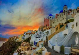 plakat-poster-santorini-grecja-100x70-max-wybor