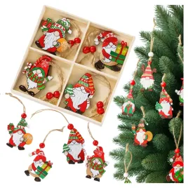ozdoby-choinkowe-zawieszki-drewniane-skrzaty-zestaw-prezentowe-12szt