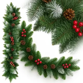 girlanda-swiateczna-zdobiona-gesta-sztuczna-zielona-choinkowa-1m-osniezona