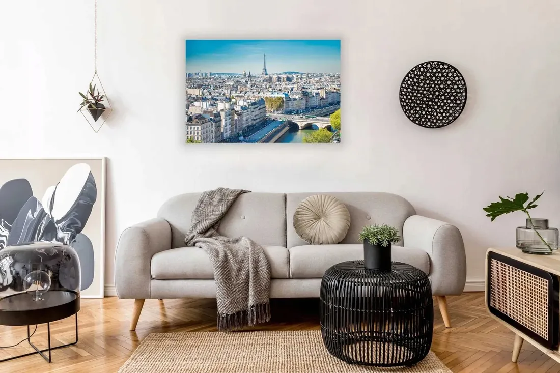 obraz-na-plotnie-paryz-eiffla-widok-miasto-120x80