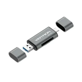 vention-cchh0-czytnik-kart-usb-type-a-usb-type-c-micro-usb-szary