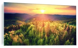 obraz-szklany-do-salonu-bieszczady-gory-zachod