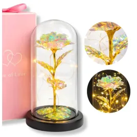 wieczna-roza-zlota-prezent-dla-dziewczyny-kobiety-dzien-kobiet-led