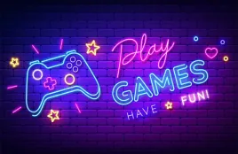 tapeta-na-sciane-fototapeta-dla-gracza-mlodziezowa-game-ps-play-neon-napis