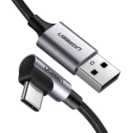 ugreen-50941-kabel-usb-usb-2-0-091-m-usb-a-usb-c-czarny-srebrny