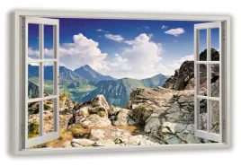 obraz-widok-przez-okno-tatry-giewont-70x50