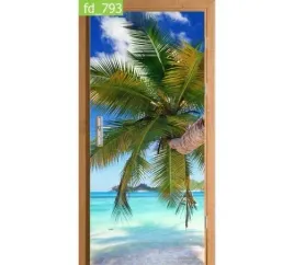 fototapeta-naklejka-na-drzwi-palma-wakacje-palmy