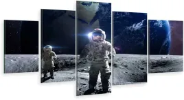 tryptyk-5-czesci-na-sciane-astronauci-kosmos-980wz
