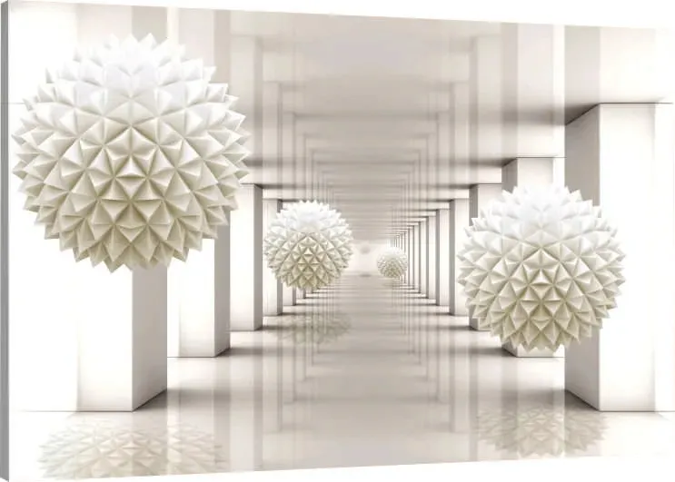 obraz-na-plotnie-kule-tunel-loft-3d-90x60